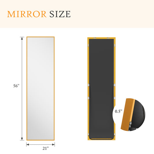 Arched Full Body Mirror, Full Length Standing Mirror, Hanging And Leaning For Home Use