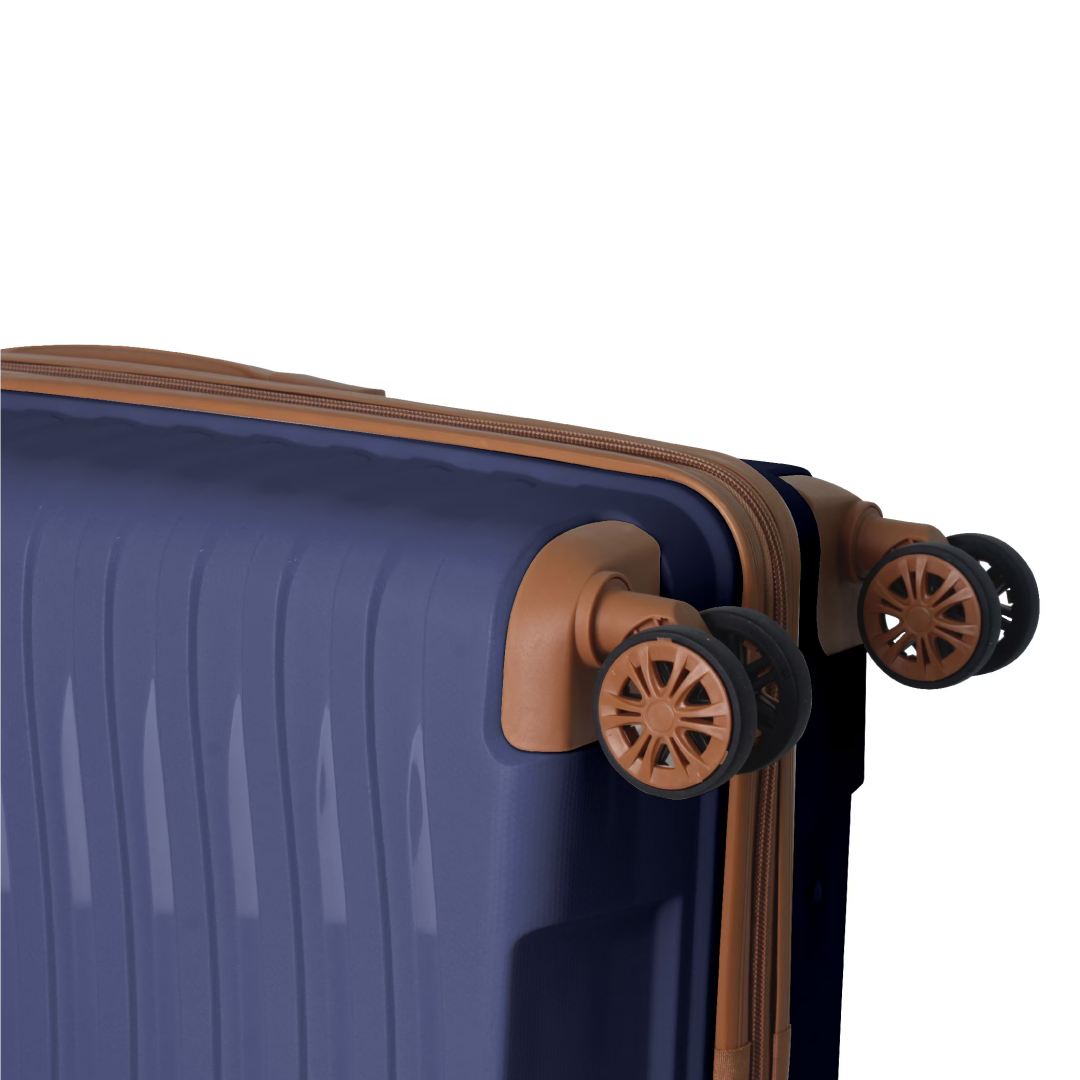 3-Piece Luggage Sets 20, 24, 28 , Suitcase With Wheels, Hardside Suitcase With Four Spinner Wheels And Scratch-Resistant Surface, Navy Blue