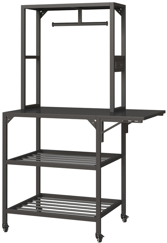3D Printer Stand, Heavy Duty 3D Printer Table Stand With Filament Storage Rack, T-Shaped Spools Holder Rack With Wheels,3D Printer Workbench For 3D Printing Studio, Home Office Workshop