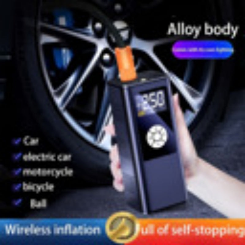 Wireless Car Inflatable  High-power Portable Intelligent Digital Display Inflatable Treasure Multi-function Wireless Charging