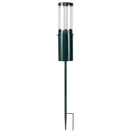 Standing Bird Feeder Squirrel-Proof, 4 Feeding Port With Perches Heavy-Duty Metal & PC Construction