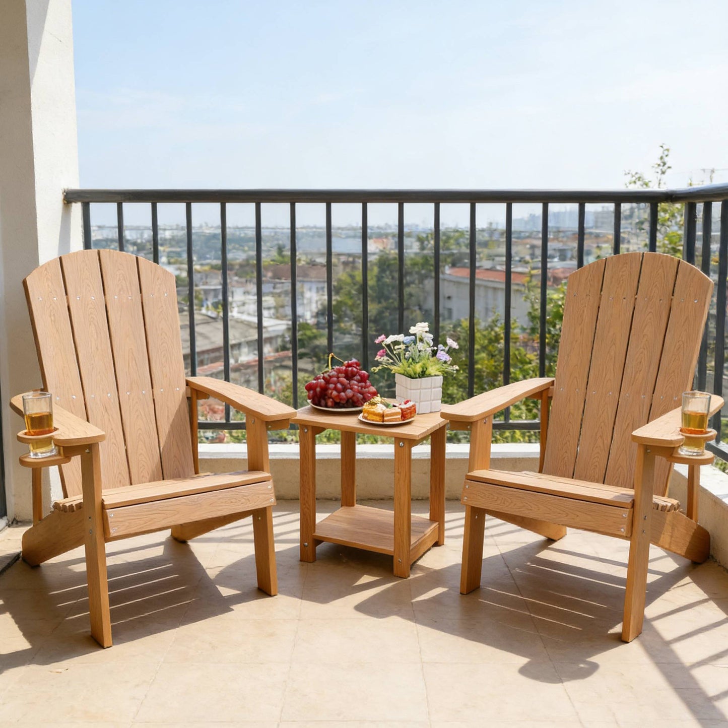 2-Piece All-Season Outdoor Lounge Chairs Perfect For Patio Chats & Garden Leisure Gatherings