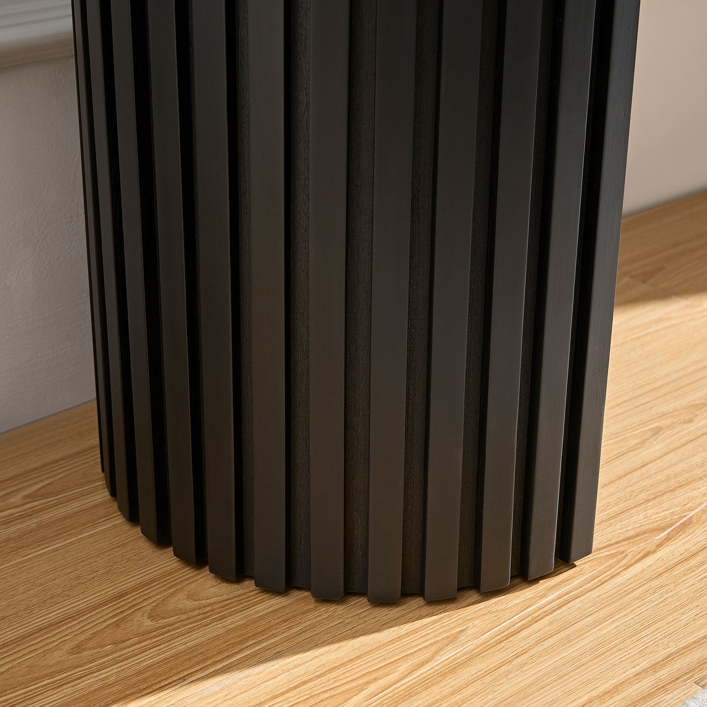 59.05   Modern Console Table With Drawer For Entryway With Unique Vertical Stripe Design For Living Room Hallway Foyer Entrance Study,BLACK Same Sku W876P439956