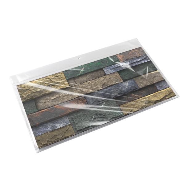 Peel And Stick Splash-proof Tile Retro Stone Brick Self-adhesive Wall Sticker PVC Wall Decoration, Bathroom Waterproof Kitchen Oil-proof Removable Glue-free Wallpaper