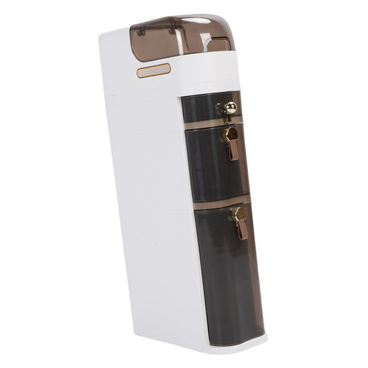 Bathroom Storage Cabinet PP PC Narrow Slim Organizer Small Corner Cabinet With 4 Wheels For Toilet Paper Kitchen Laundry 4 Layer