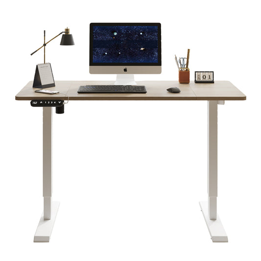 Electric Standing Desk Height Adjustable Desk For Home And Office Computer Table Gaming Desk Modern Luxiury Table 48  Oak Lift-up Desk