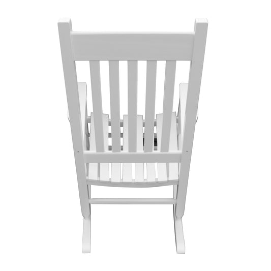 Wooden Porch Rocker Chair  WHITE