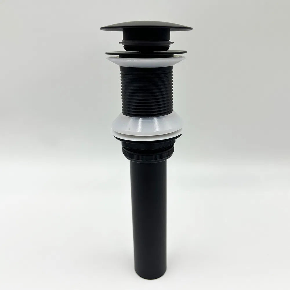 Bathroom Sink Drain Without Overflow, Vessel Sink Lavatory Vanity Pop-Up Drain Stopper, 304 Stainless Steel
