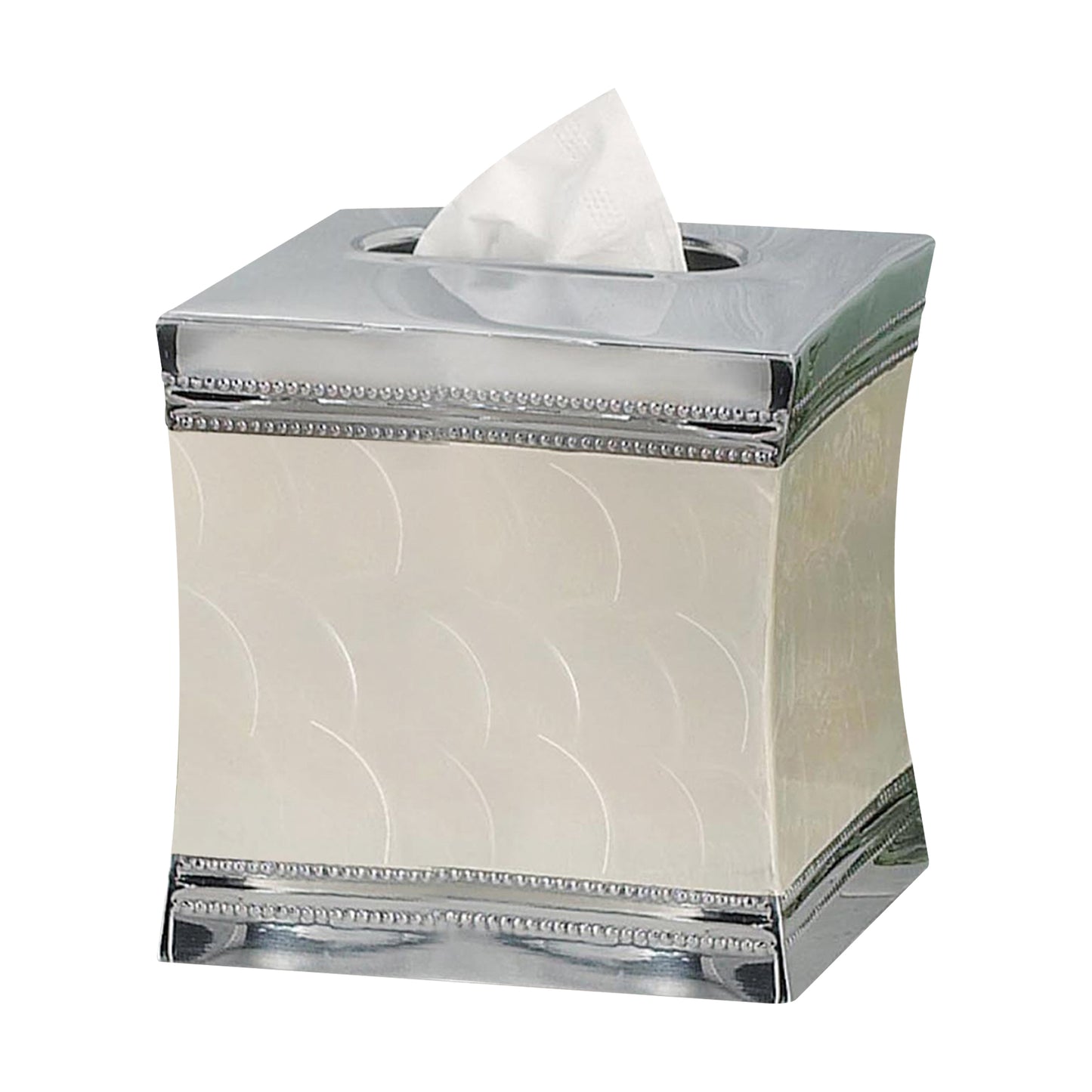 Tissue Box   Fantasy Stainless Steel Square Facial Tissue Box Cover Holder