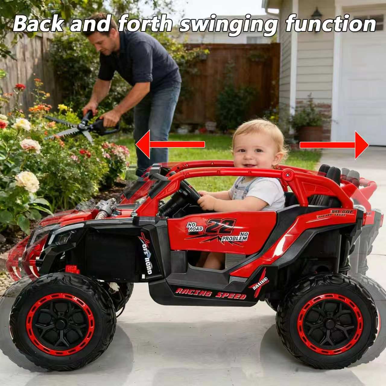 24V 400W Kids Ride On Car UTV W&Parents Remote Control,4-wheel Suspension, 3 Speed, Power Display,Bluetooth,MP3,Music,LED Light, Provide A Speed Of 4-8KM&H For Kids