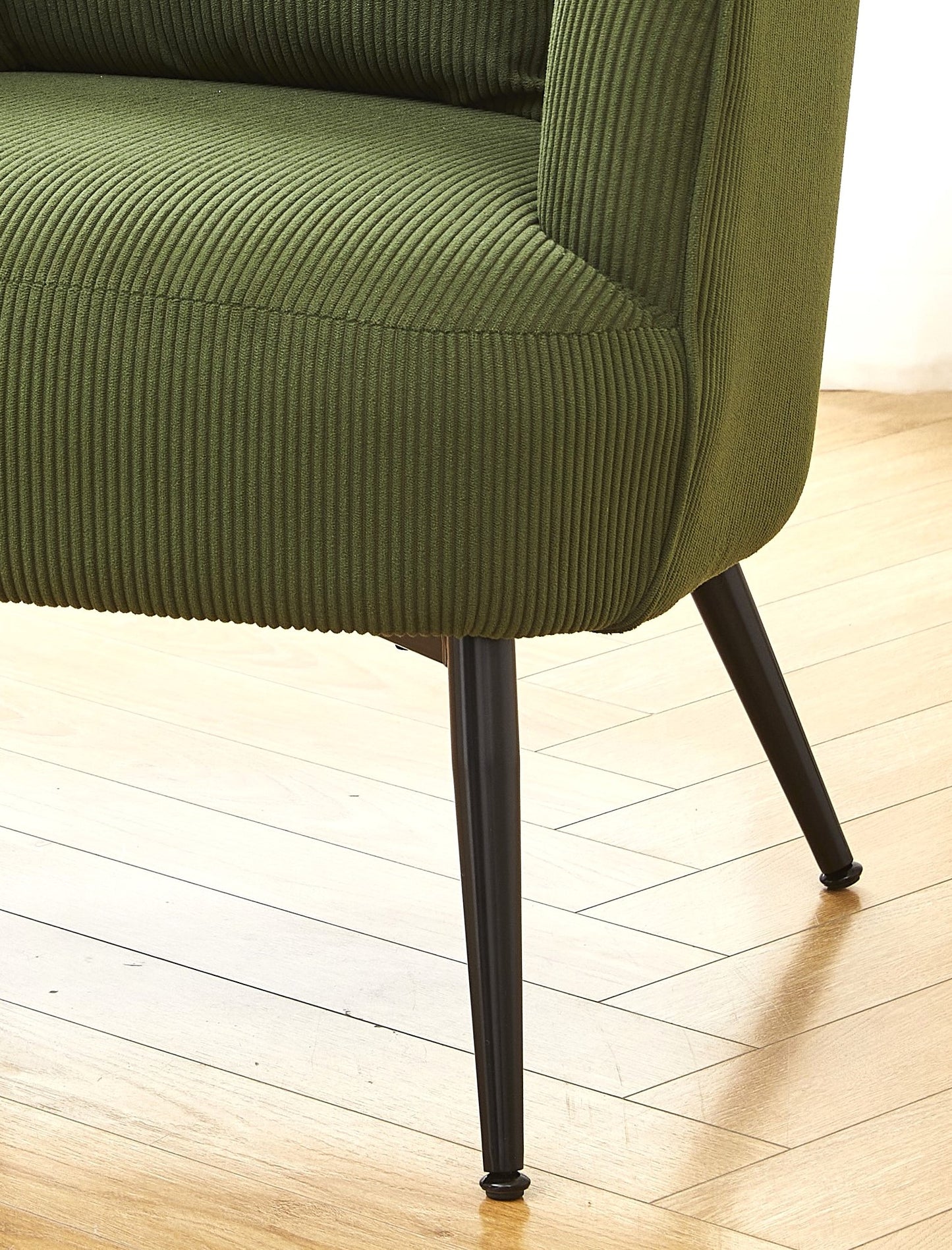 Velvet Accent Chair With Pillow, Modern Upholstered Armchair With Metal Legs, Comfy Barrel Chair For Living Room Bedroom