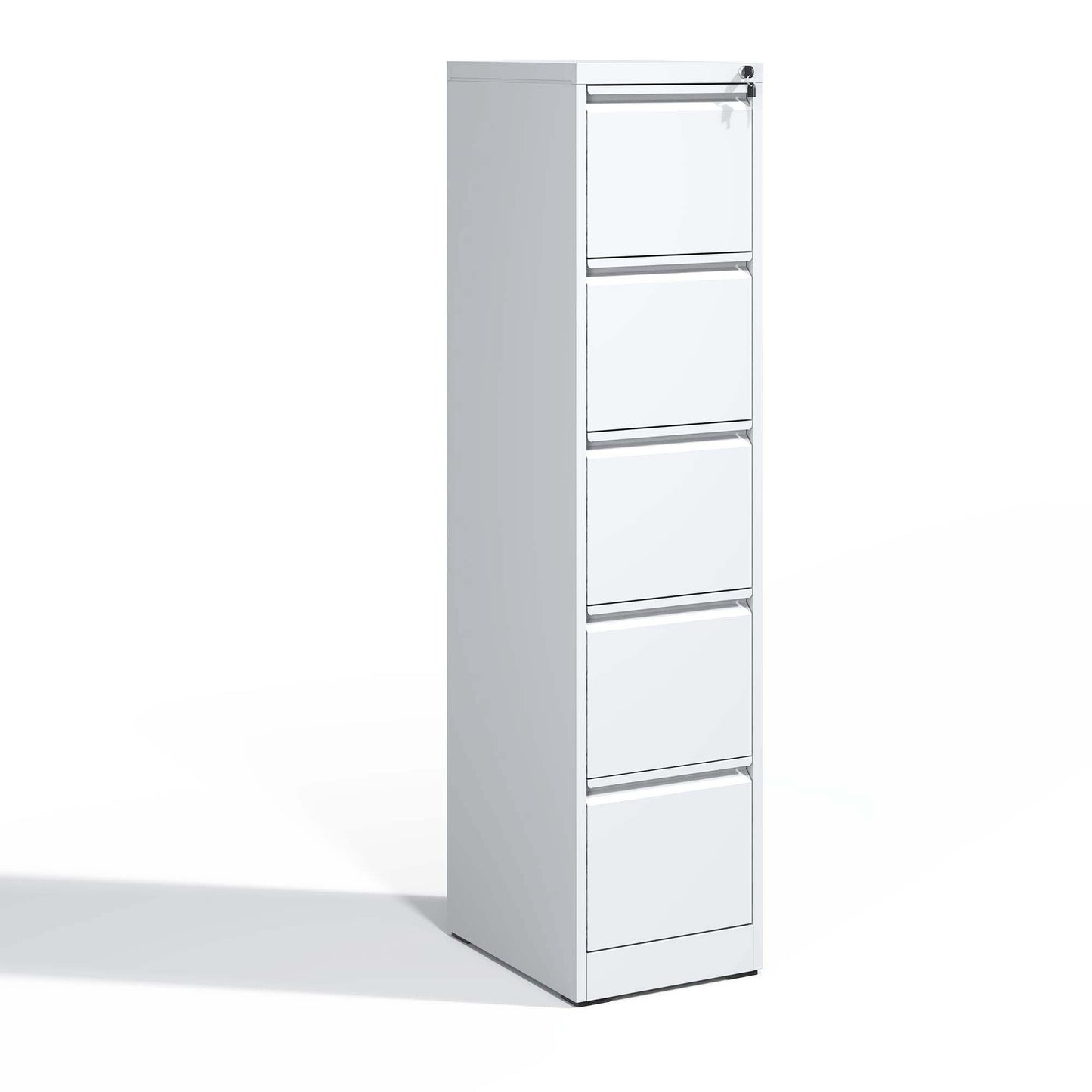 5 Drawer Metal Vertical File Cabinet With Lock Office Home Steel Vertical File Cabinet For A4 Legal Letter Size
