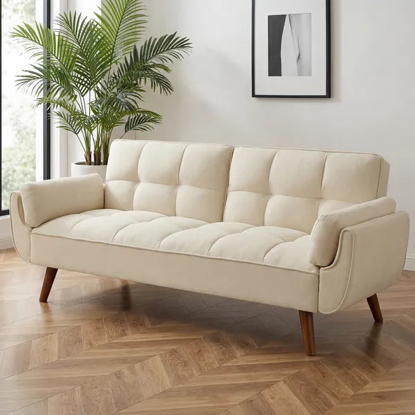 75' Flared Arm Convertible Sleeper Sofa