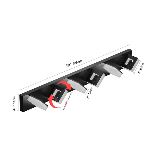 LED Modern Bathroom Vanity Light Fixtures  6-Light, 39-Inch, Matte Black Modern Acrylic Bathroom Wall Lighting Fixtures Over Mirror  Cool White 6000K