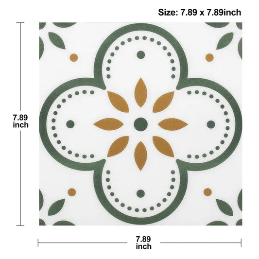 20 Pcs Self-Adhesive Floor Tiles, PVC Flooring 7.9 X 7.9 Inch Self-Adhesive Waterproof Floor Strips, Waterproof And Non-Slip Features, DIY Suitable For Living Room, Kitchen, Laundry Room, Covers 4.