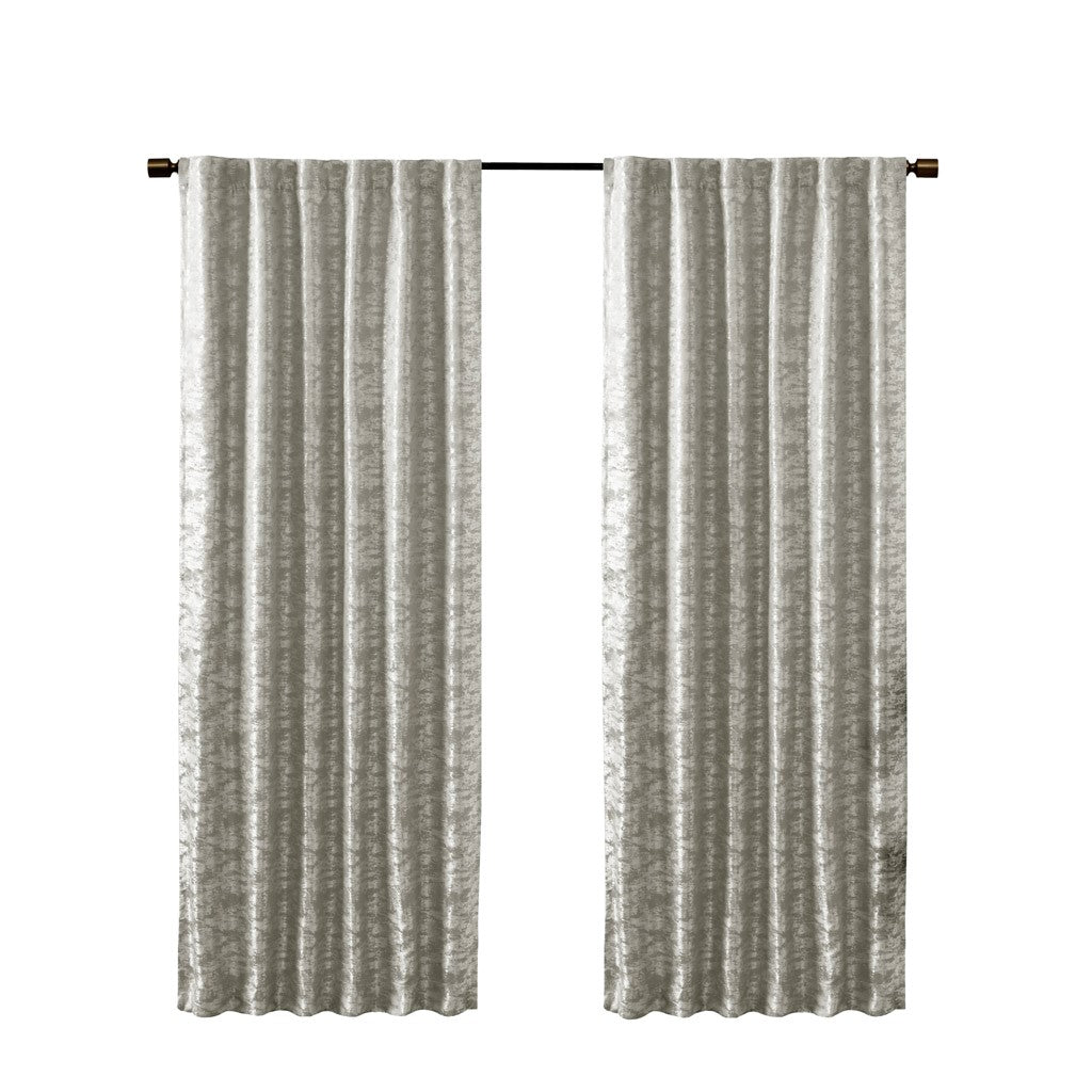 Jacquard Lined Total Blackout Rod Pocket,Back Tab Curtain Panel Only 1 Pc Panel