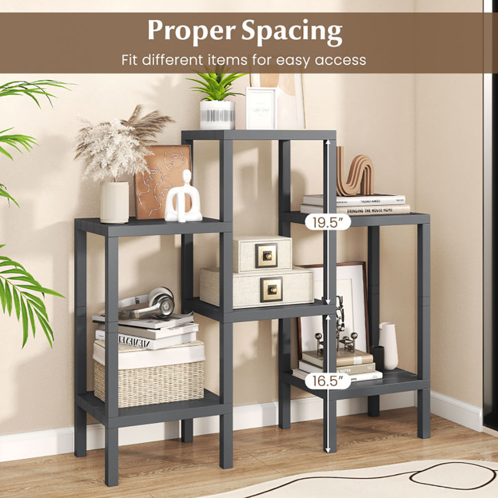6 Tier Plastic Modular Storage Shelves For Living Room And Kitchen High-quality PP For The Living Room, Bathroom And Kitchen