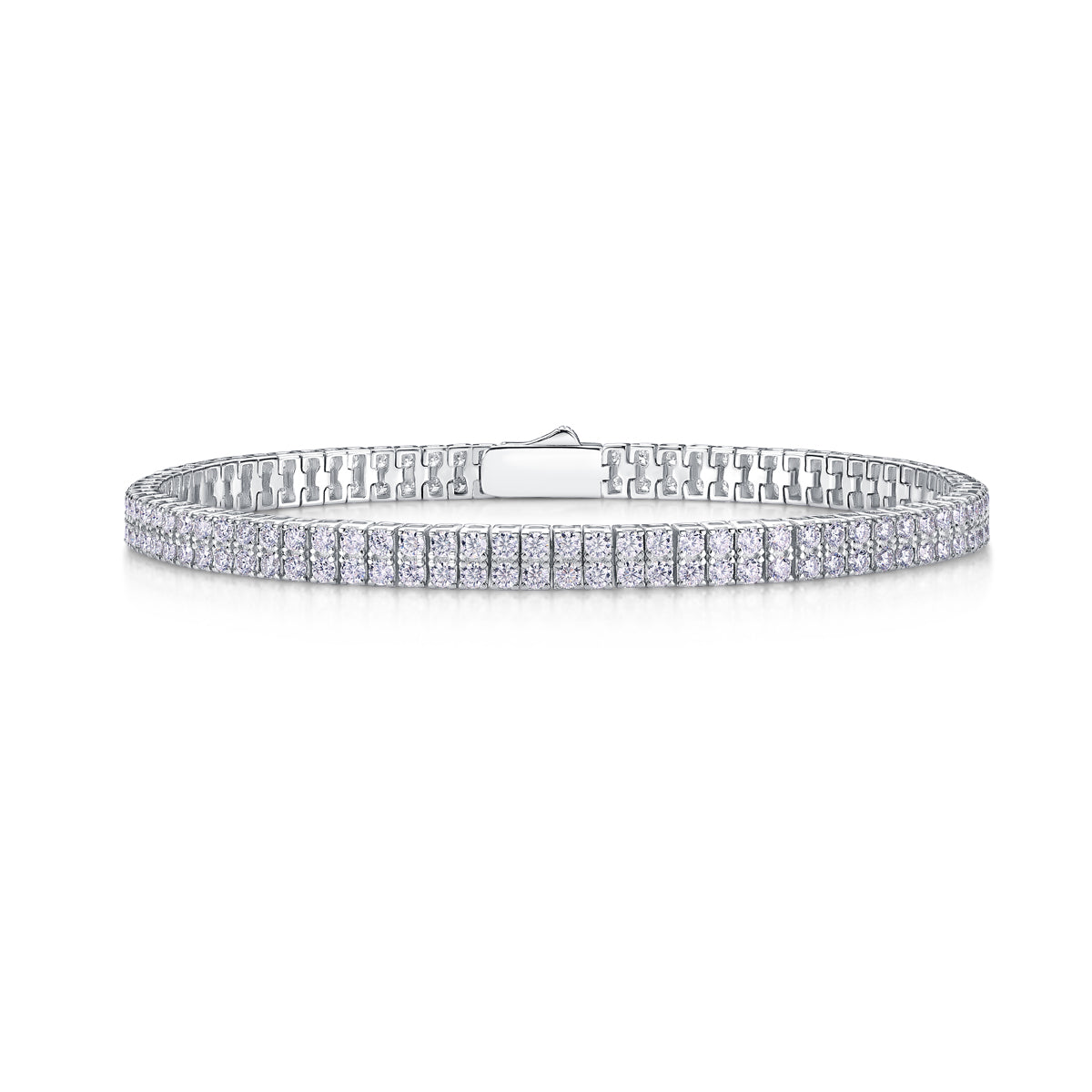 Light And Shadow Around The Wrist - Set With Top Quality Morganite On S925 Silver Electroplated Platinum Hand Chain Diamond Jewelry Bracelet Luxury Fashion Jewelry