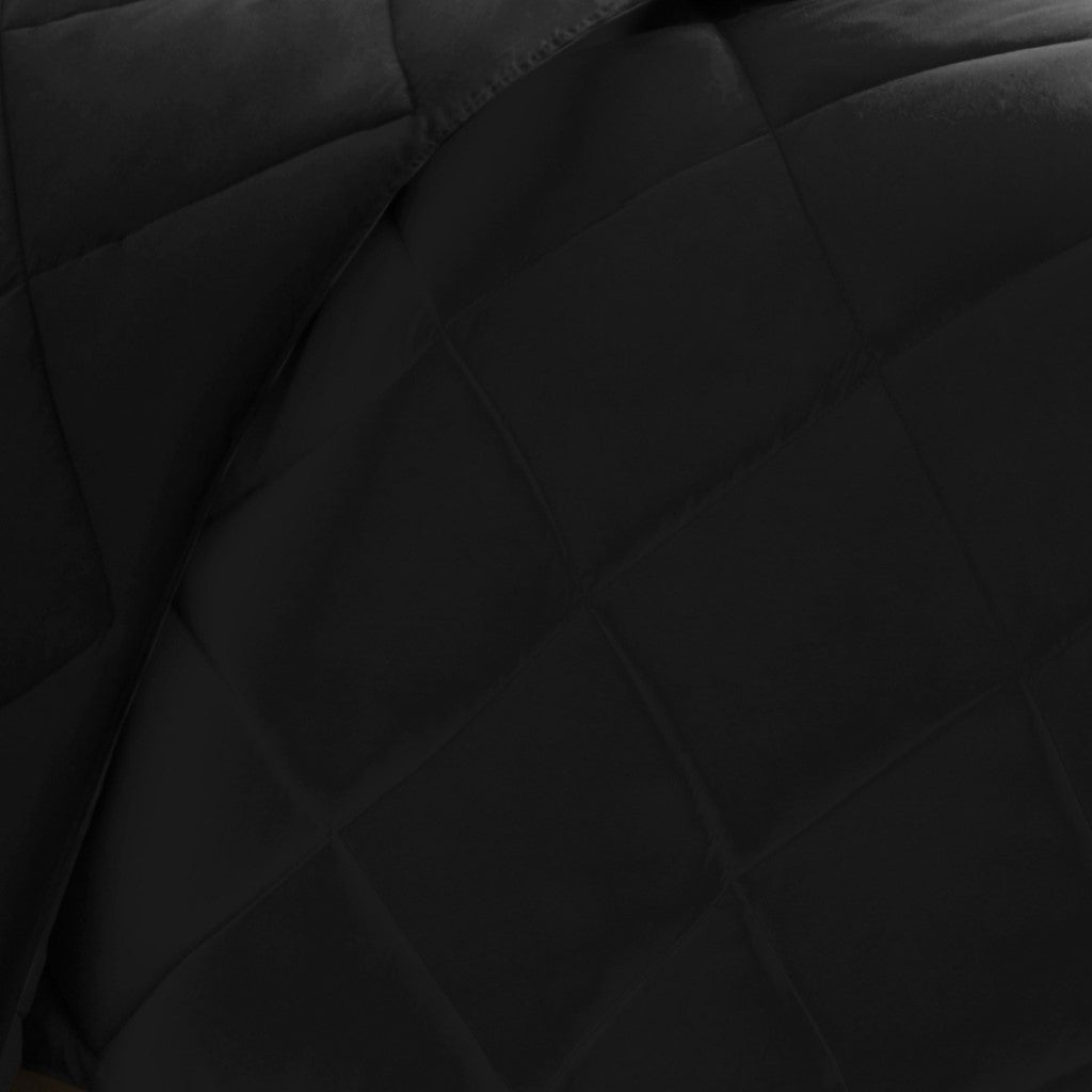 King 3 Scotchgard Diamond Quilting Reversible Down  Comforter Set