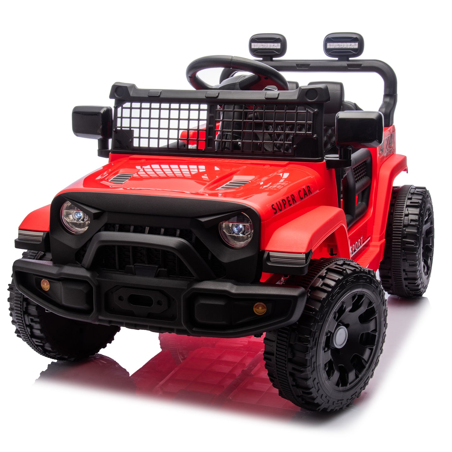 24V Kids Ride On Car W Parents Control,Four-wheel Suspension,2WD,Power Display,Bluetooth,MP3,Music,LED Headlight,Provide A Speed Of 1.86-3.11MPH For Kids Around 3 Years Old.
