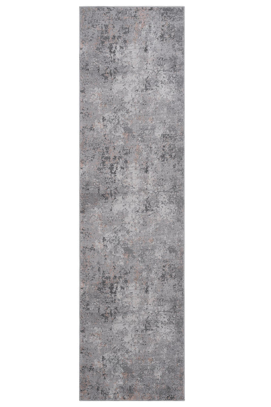MARFI C Ollection 2X8 Grey  Multi  Abstract Runner Rug