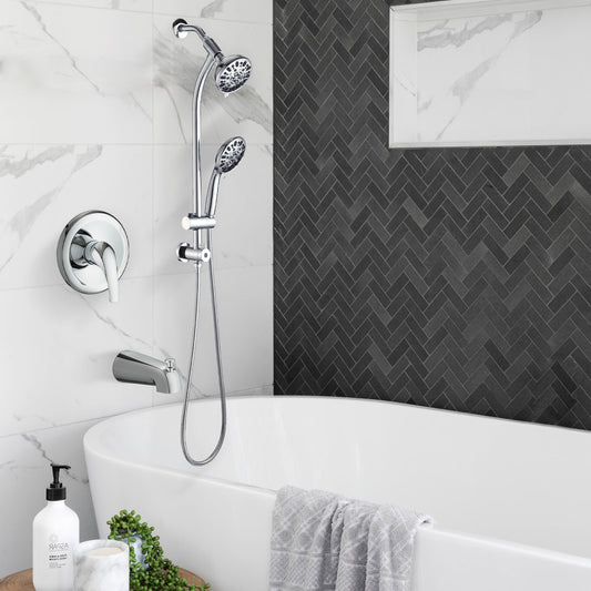 Tool-Free Shower Combo 7-Spray Chrome 1.8GPM