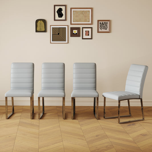 4 Pack  Heavy Duty Chairs Set 2.1 Thick Cushion, Iron Frame, Perfect For Home Or Office. Classic Colors, Great Value