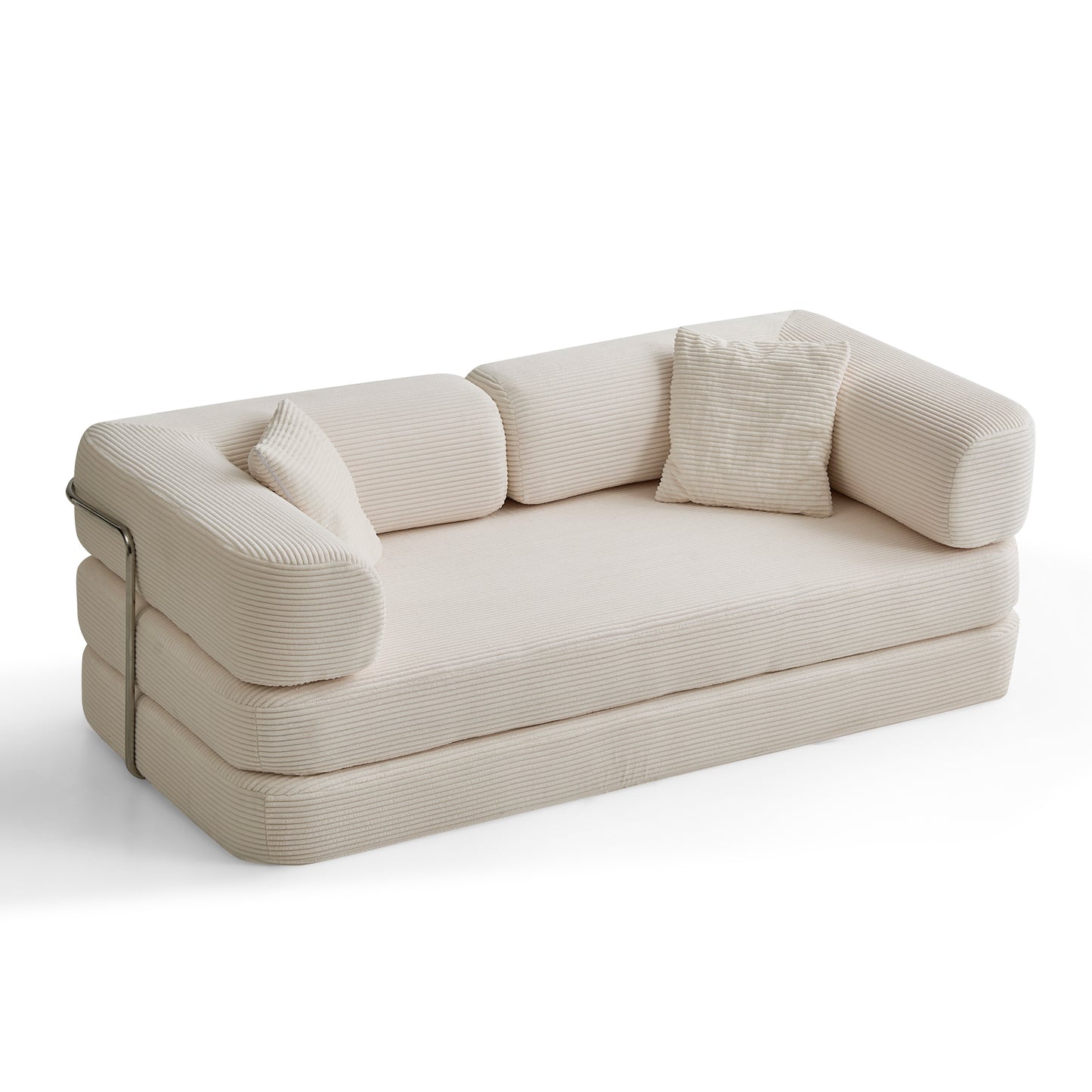 Floor Couch,Compressed Sofa,Convertible Floor Sofa Bed With Convertible Blanket Pillow,Enhanced Frame Stability,Comfy Couch Lounge Sleeper Bed,for Living Room Bedroom