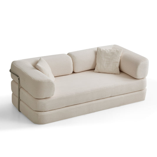 Floor Couch,Compressed Sofa,Convertible Floor Sofa Bed With Convertible Blanket Pillow,Enhanced Frame Stability,Comfy Couch Lounge Sleeper Bed,for Living Room Bedroom