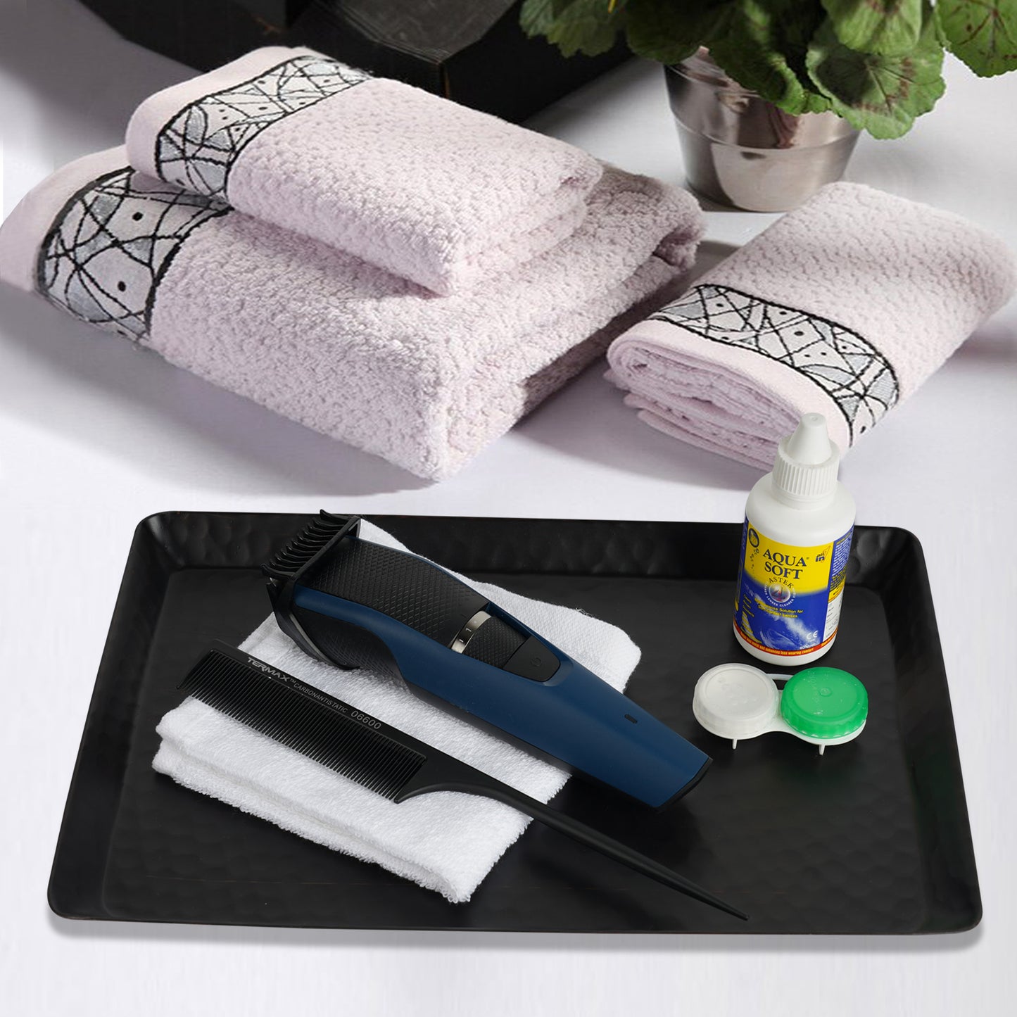 Vanity Tray Hammered Rectangular Vanity Tray With Padded Bottom  Oil Rubbed Bronze Finish