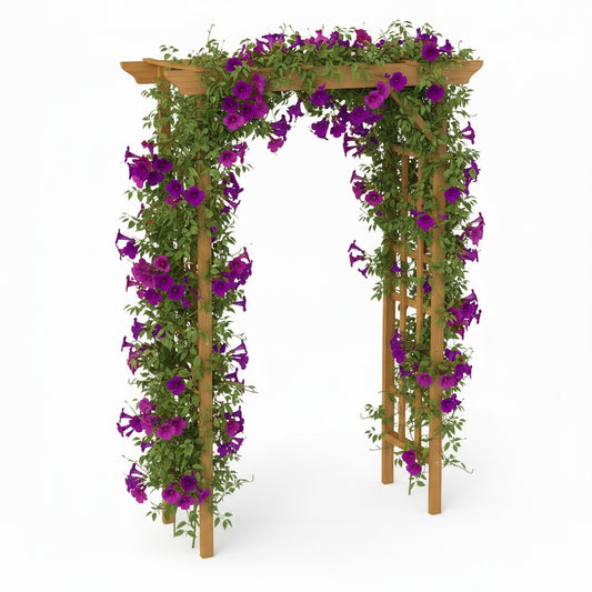 Wooden Arbor, Wedding Arch For Ceremony, Wood Trellis For Plant Climbing, Christmas Decor Pergola For Garden