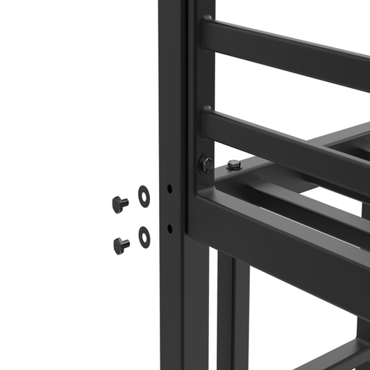 Twin Over Twin Metal Bunk Bed, Low Bunk Bed With Ladder, Bed Frame,Black, Sturdy Steel Construction, Safe Design, Easy Assembly, 250lb Upper Bed Capacity, 350lb Lower Bed Capacity