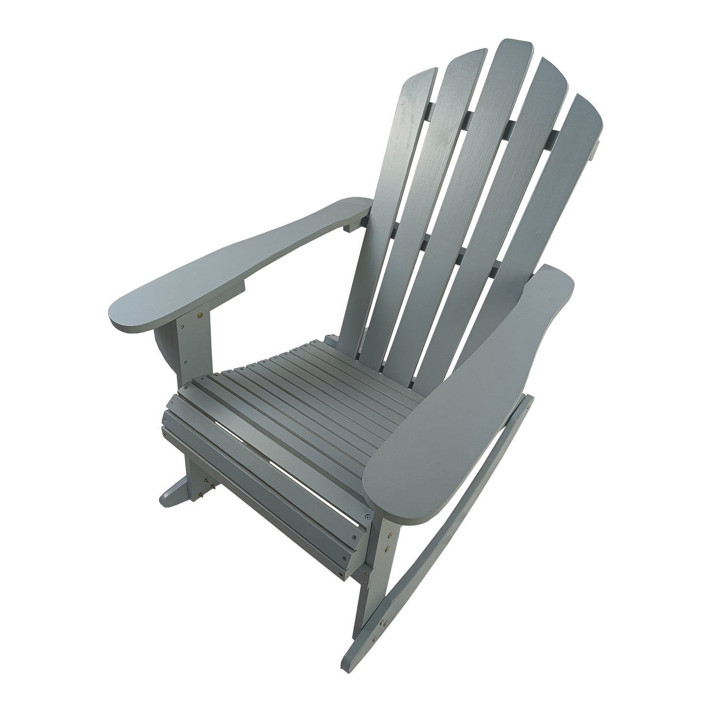 Reclining Wooden Outdoor Rocking Adirondack Chair,walnut