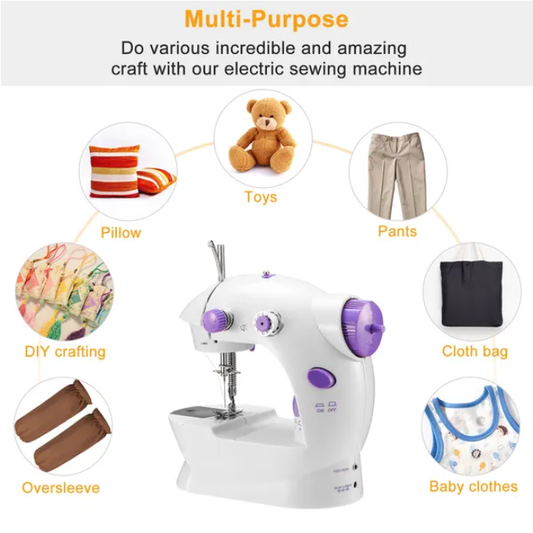 Electric Sewing Machine Portable 2 Speed Overlock Foot