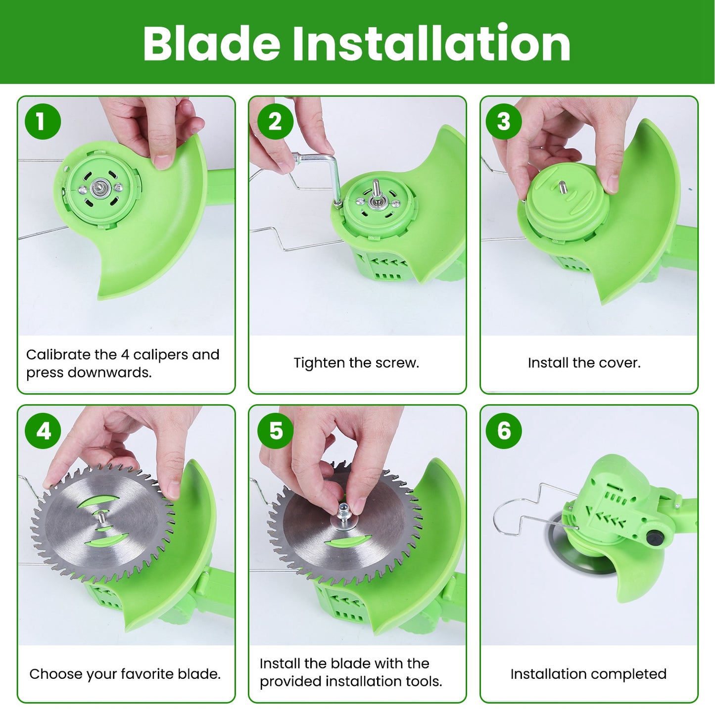 12V 200W Cordless Grass Trimmer Rechargeable Lawn Mower 9000M Per Min Weed Cutter With Saw Blade 2 Stainless Steel Blades 10 Plastic Blades 2 Rechargeable Batteries Goggles Gloves