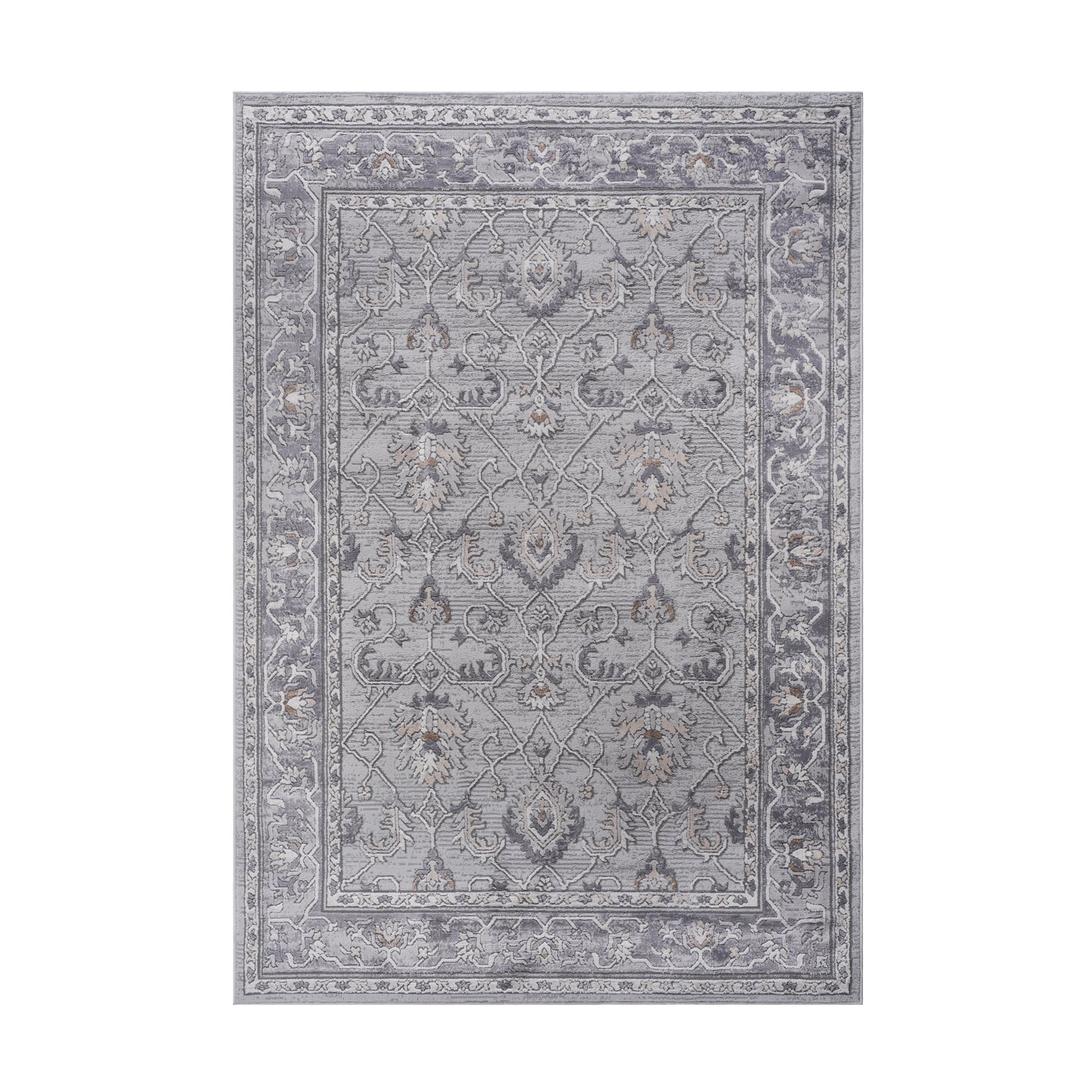 MARFI  5X7 Ivory  Grey  Oriental Area Rug