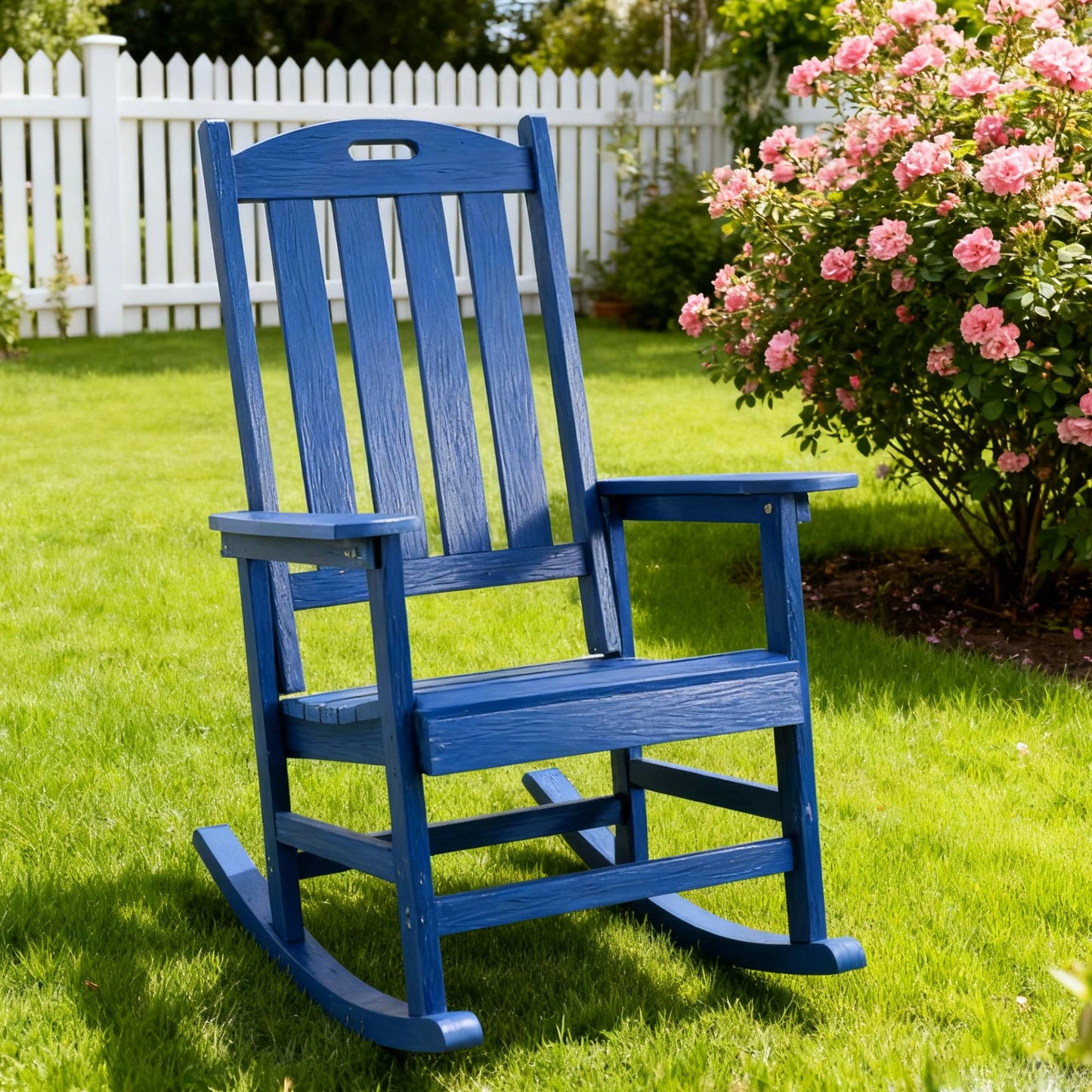 All-Season Rocking Chair For Patio Leisure & Outdoor Lounge Area Relaxation Moments,HIPS Material