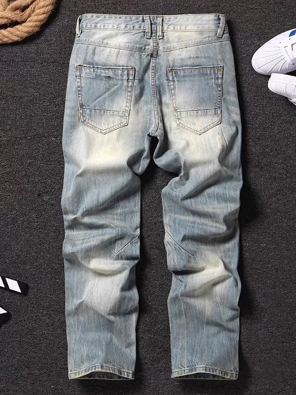 B2 - Non-elastic Small Straight-leg Pants