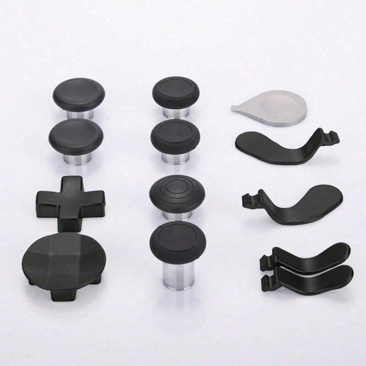 Elite 13 In 1 Metal Thumb Sticks Series, 2 Controller Accessory Sets, Gaming Accessory Replacement With Metal Mod 6 Swap Joysticks, 4 Paddles, 2 D Pads, 1 Tool