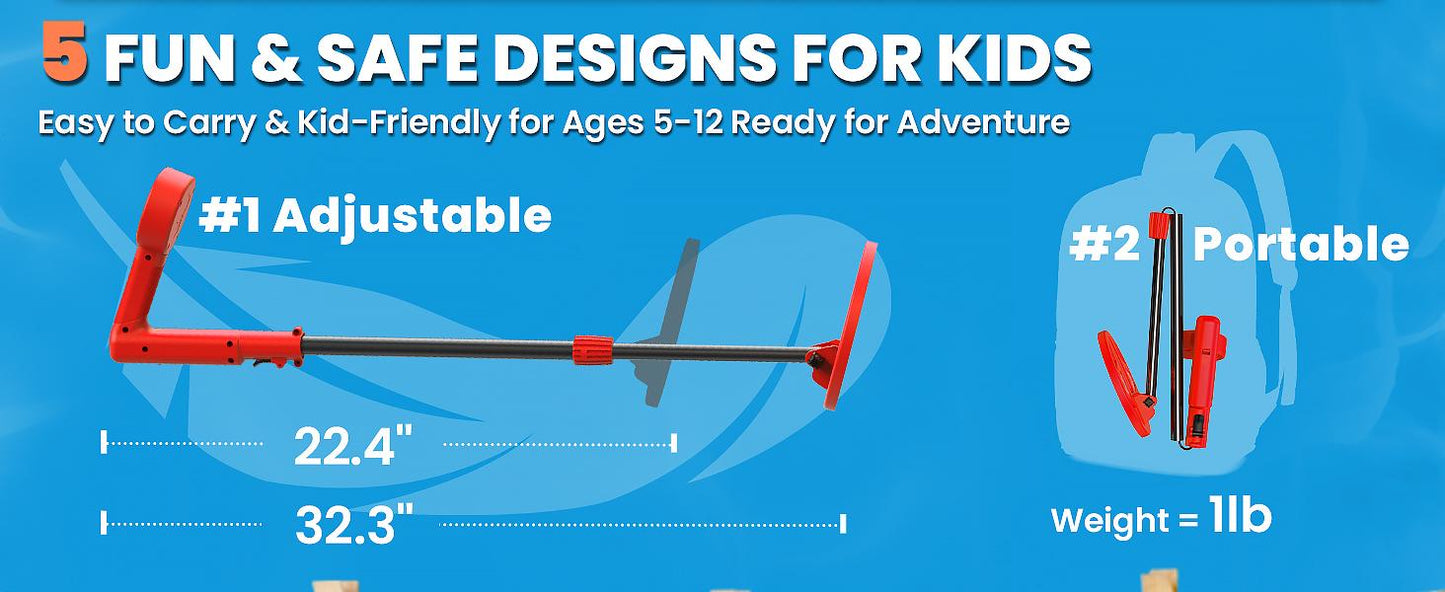 Innovative Colorful LCD Metal Detector For Kids 6.7-inch LED-Illuminated Coil, Lightweight & Adjustable, Safe Rubber Grip The Ideal Gift For Boys And Girls