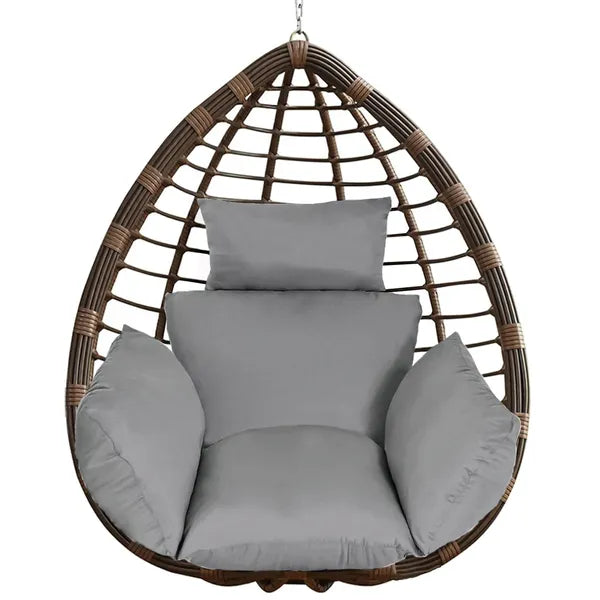 Egg Chair Cushion Hanging Basket Seat Cushion Thicken Soft Egg Swing Chair Pad Hanging Egg Chair Cushion With Headrest