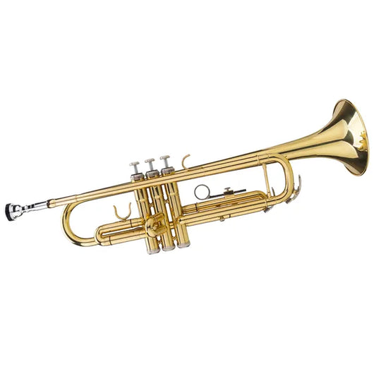 Drop B Tone Adjustable Trumpet Gloves Set Plaint Golden