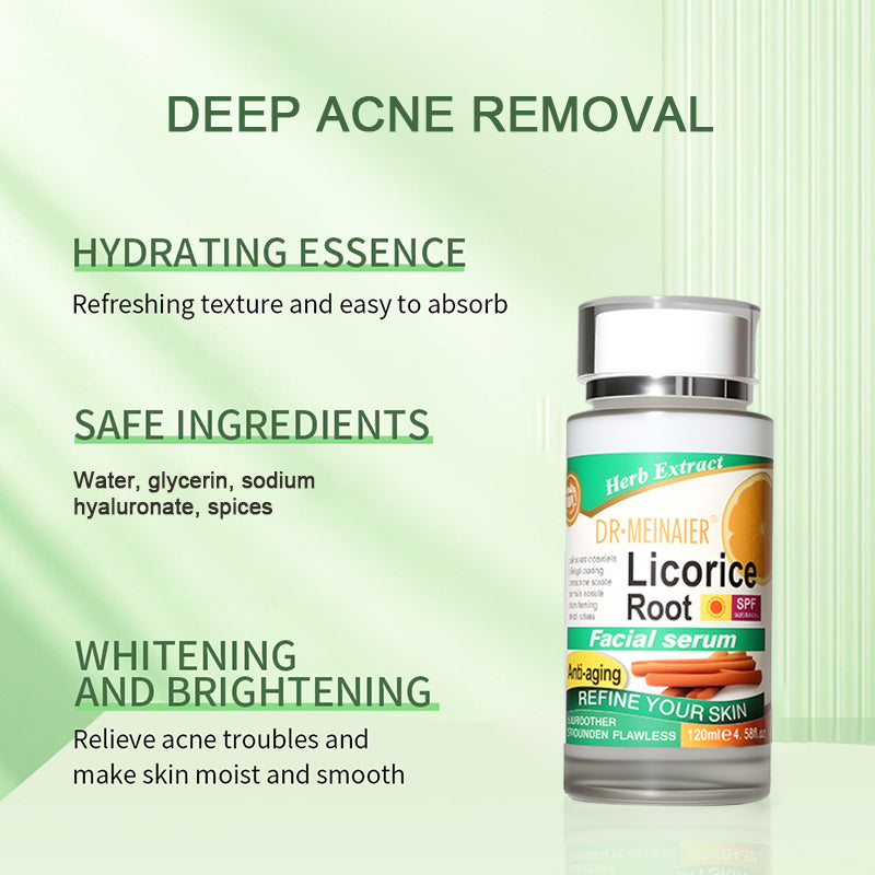 Only Supports Self Pickup With Waybill DR-MEINAIER Licorice Root Facial Serum Anti-Aging, Brightening, Wrinkle-Reducing