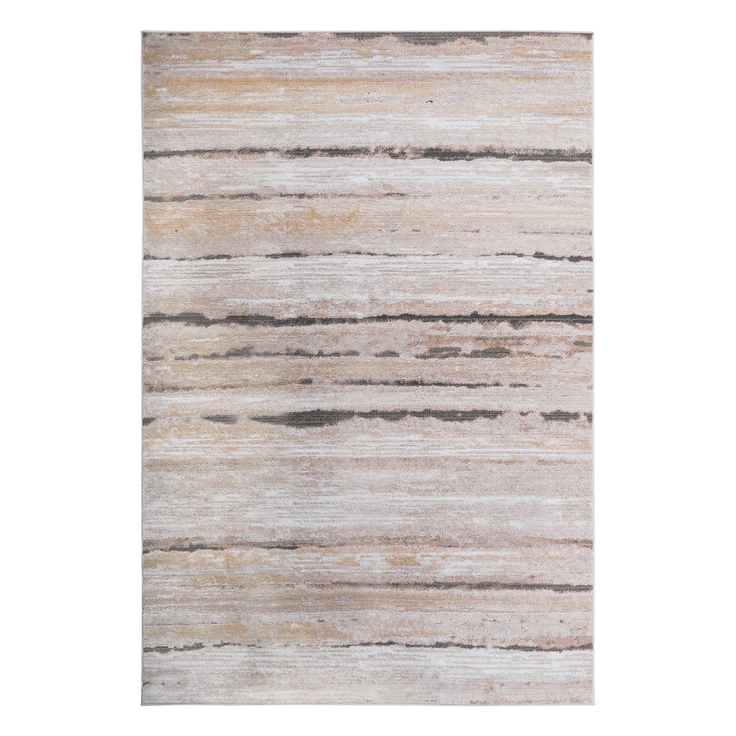 PAYAS C Ollection 5X7 Brown  Striped Area Rug