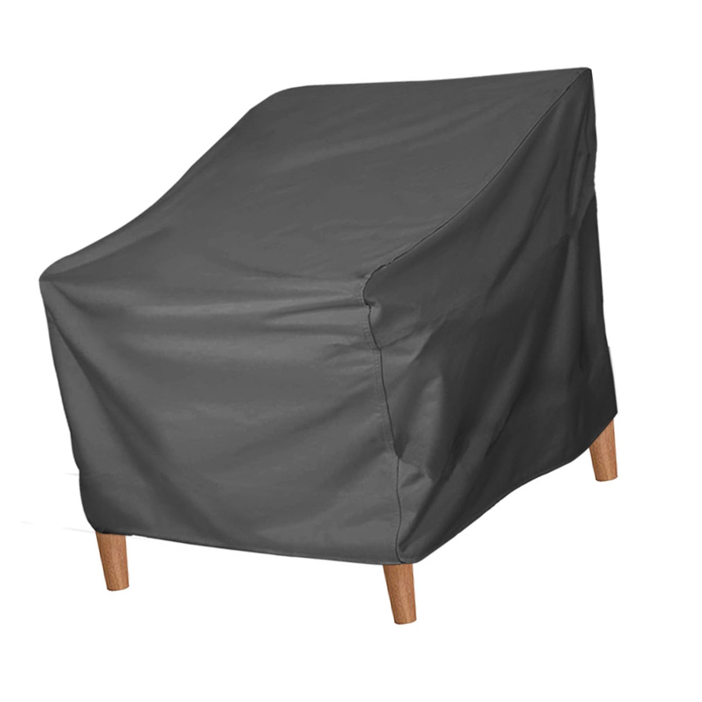 Patio Chair Cover Oxford Cloth Water Resistant Silver Coating Outdoor Furniture Cover For Home Lawn Patio Garden Grey 420D