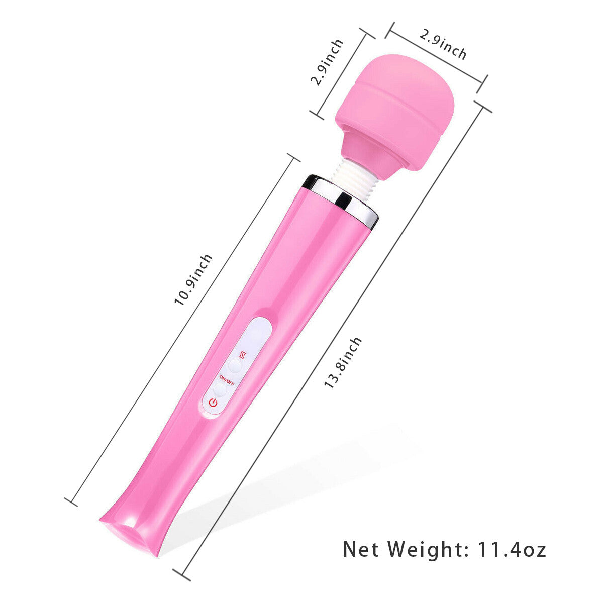 Handheld Massager 20 Speed Wand Vibrating Massage Magic Full Body Therapy Motor