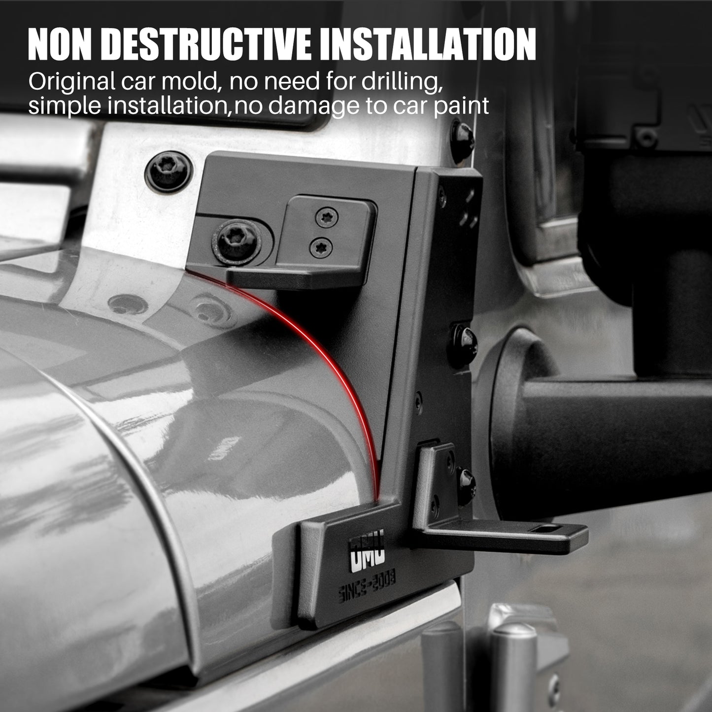 OMU Genesis Series A-Pillar Light System Mount For 2007-2017  Wrangler JK