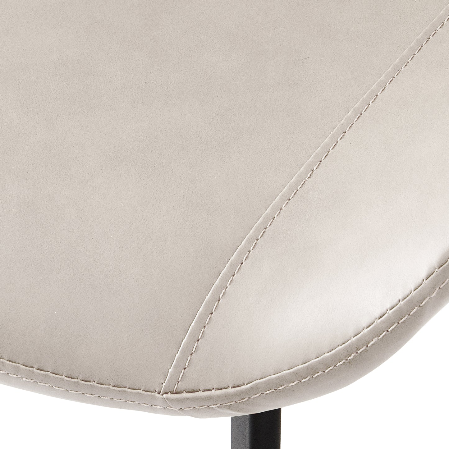 Dining Chairs 2PCS, Modern Kitchen & Dining Room Chairs, Upholstered Faux Leather Cushion Seat And Sturdy Metal Legs