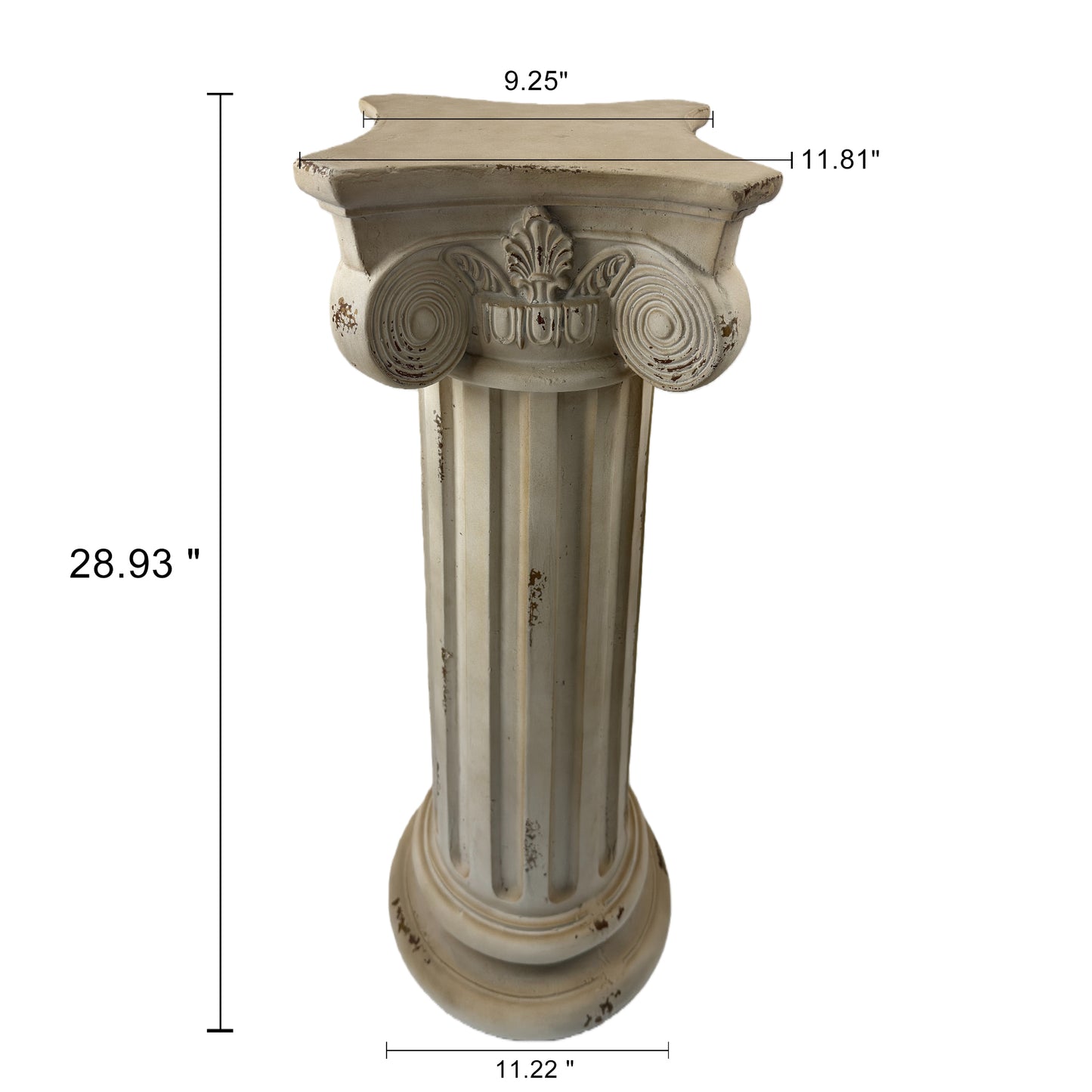 Pedestal Column Plant Stand 28.93   Tall Roman Column With Base Roman Pillar Greek Column Magnesium Oxide Statue Sculpture Pedestal Stand Holder For Indoor Outdoor Wedding Birthday Party Decorate