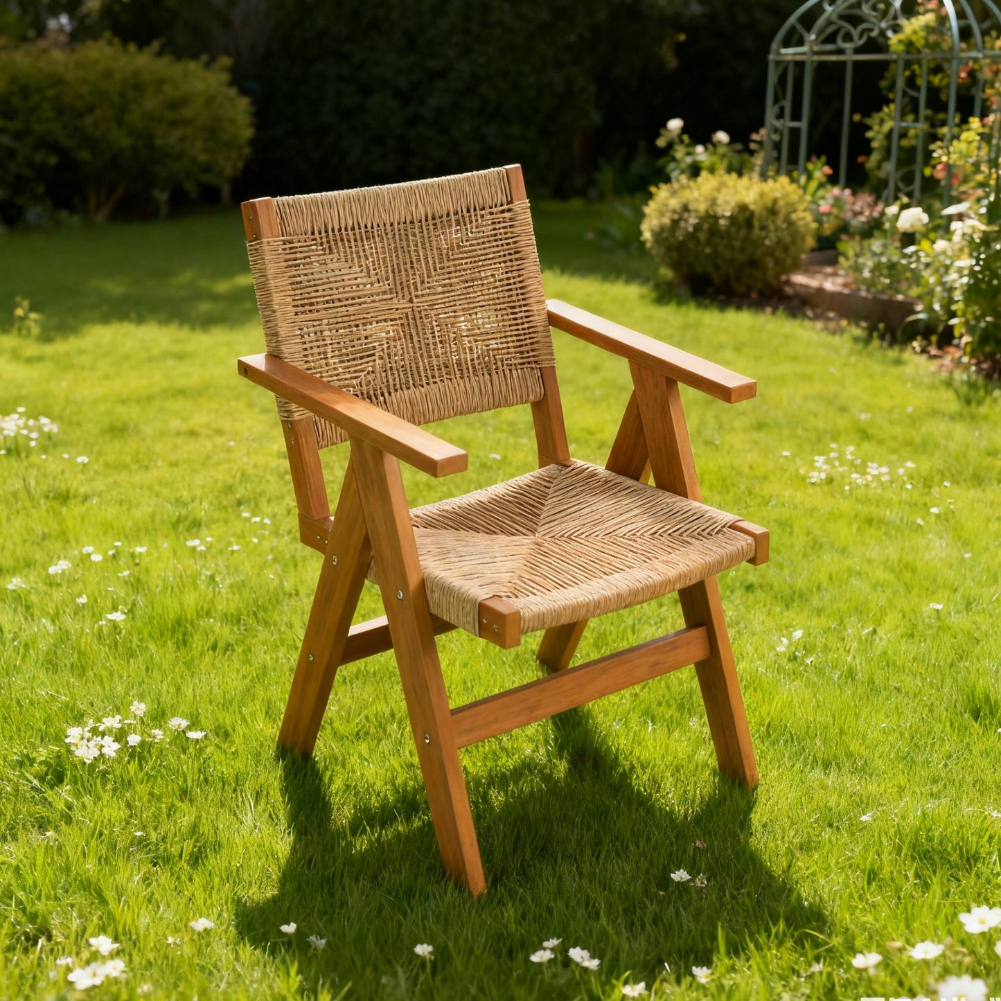 HIPS Sturdy Outdoor Dining Chair Ideal For Deck Dinner Parties & Year-Round Al Fresco Dining